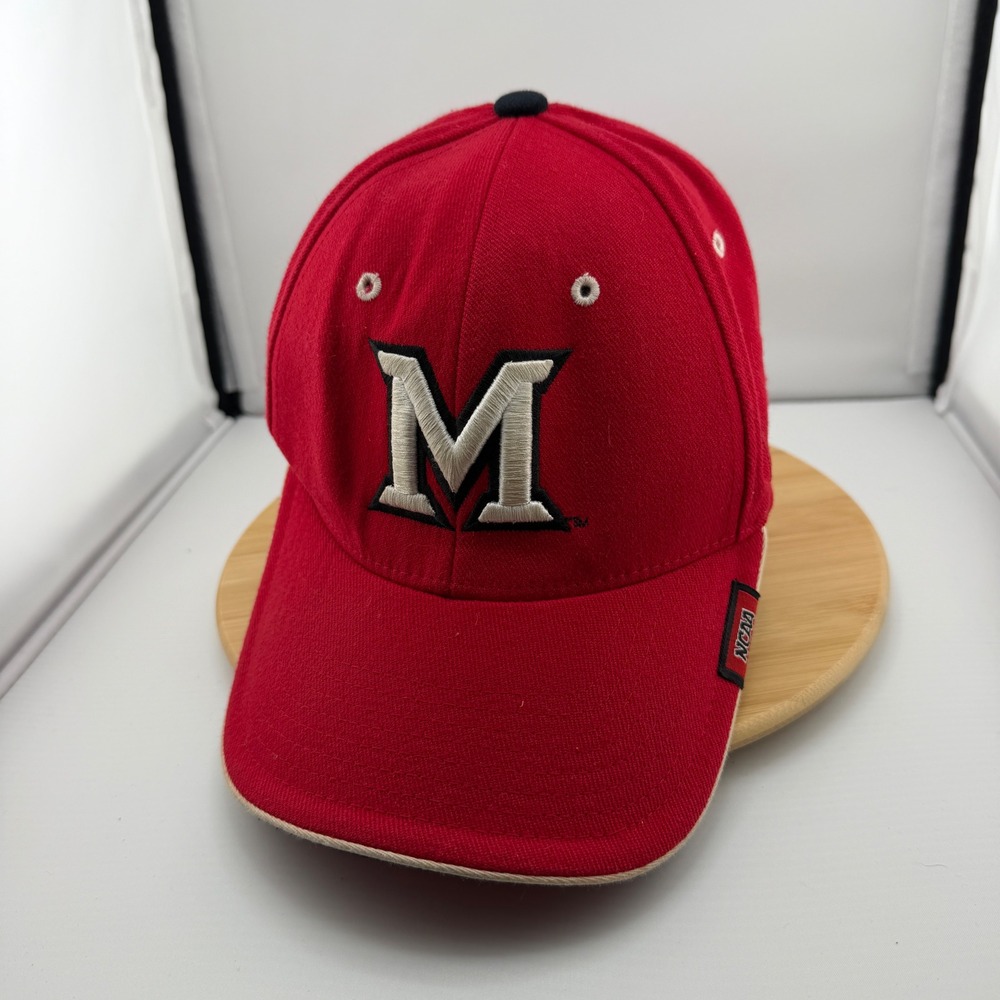 Zephyr Miami University Redhawks Hat Mens ML Red Z-Fit NCAA Baseball Cap M Logo